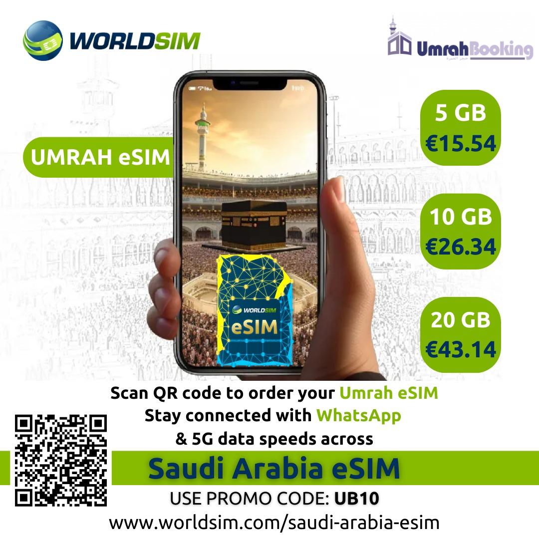 Umrah eSIM promotional image